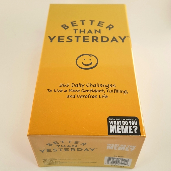 BETTER THAN YESTERDAY 365 Daily Challenge Cards Factory Sealed - Picture 3 of 12